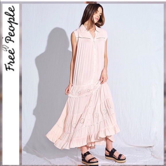 Free People Dresses & Skirts - Free People Midnight MIDI Dress, Medium